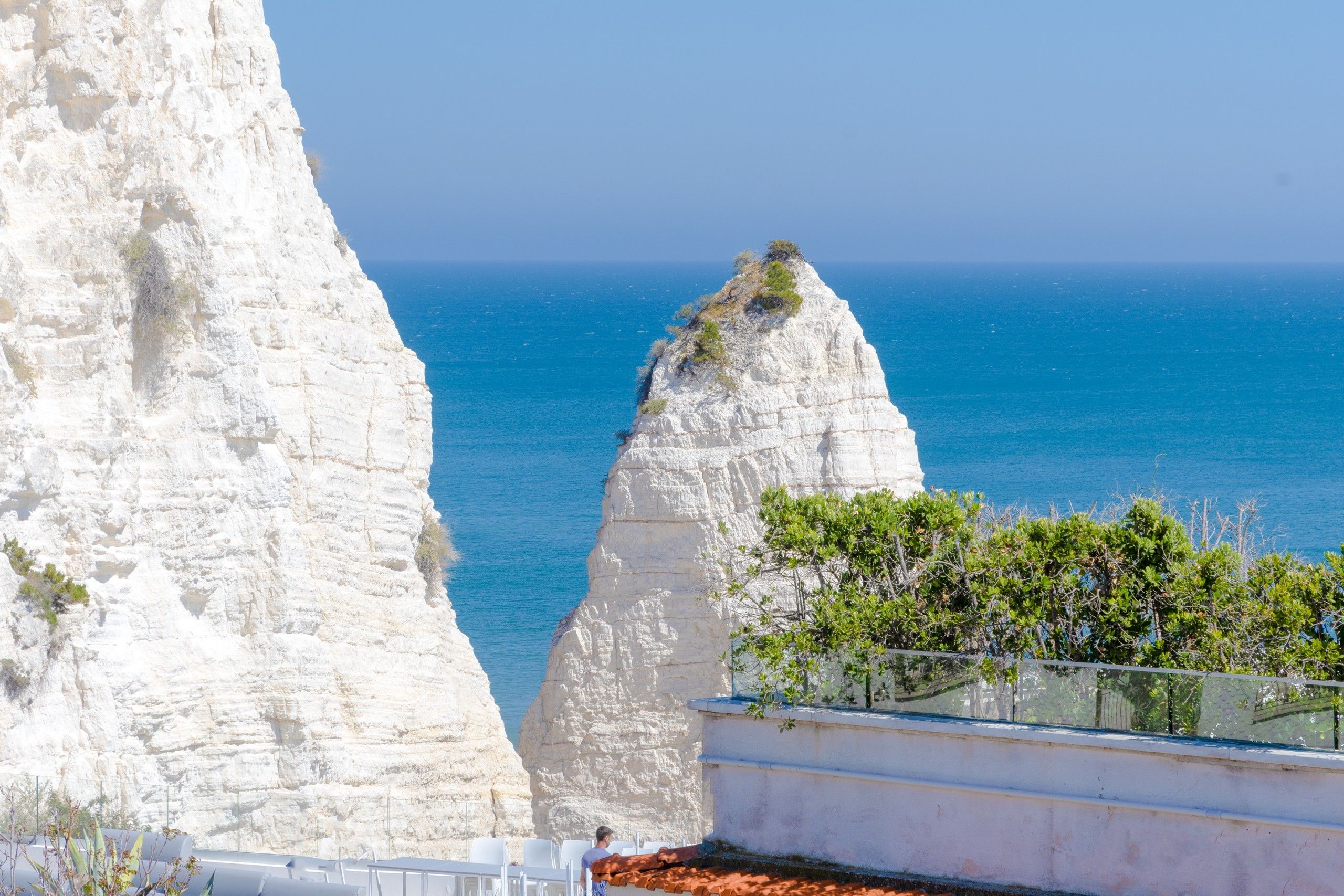 vista su Pizzomunno appartamento Blu Suite del B&B Bed and Breakfast vicino al mare di Vieste Incanto Di Luna